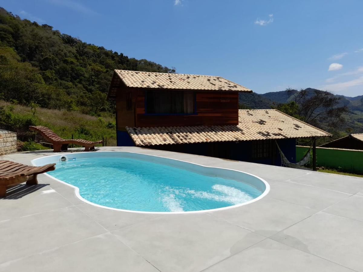 Villa Chale Com Agua De Nascente E Com Vista Panoramica Lumiar Exterior foto